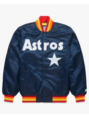 Starter Astros Satin Blue Jacket
