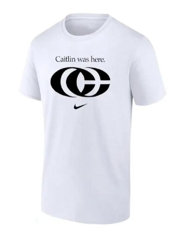 Stephanie White Caitlin Was Here Printed T-Shirt