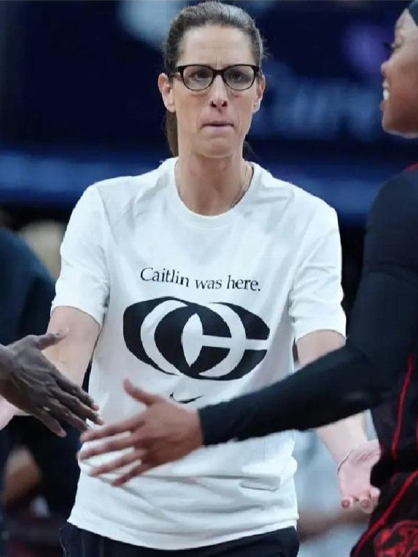 Stephanie White Caitlin Was Here White T-Shirt