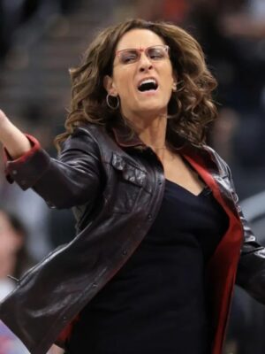 Stephanie White Indiana Fever Leather Jacket