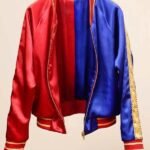 Suicide Squad Property Of Joker Harley Quinn Red and Blue Jacket