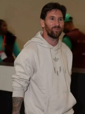 Super Bowl LIX Lionel Messi Beige Hoodie