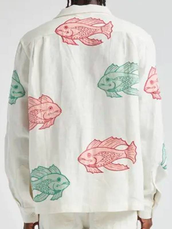 TV Series Platonic S02 Seth Rogen Fish Printed Shirt