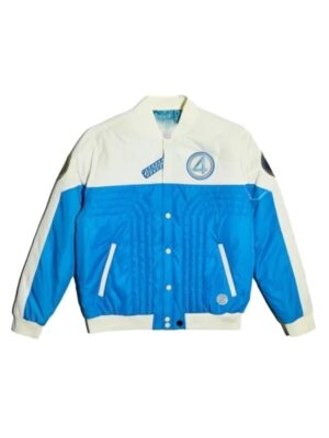 The Fantastic Four First Steps Mission Blue & White Jacket