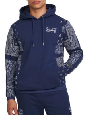 The Voice S26 Snoop Dogg Blue Hoodie in Paisley Print