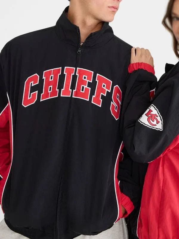 Unisex Kansas City Chiefs Track Jacket - Black & Red