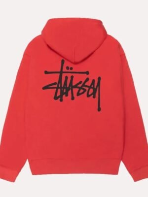 Stussy Oversized Red Hoodie