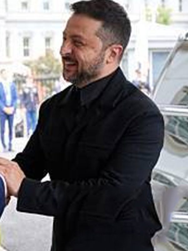 Volodymyr Zelenskyy White House Meeting Black Wool Jacket