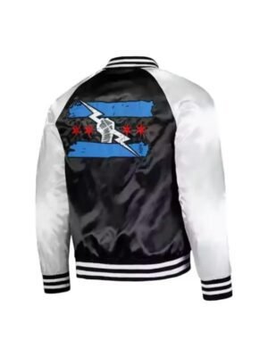 WWE CM Punk Satin Bomber Jacket