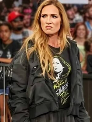 WWE Raw 2025 Rebecca Quin Track Jacket in Black