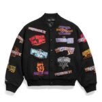 WWE WrestleMania 1-21 Varsity Jacket in Black