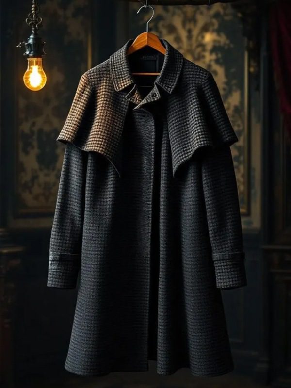 Wednesday 2025 Jenna Ortega Houndstooth Coat