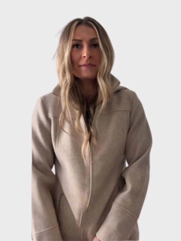 Women Costco Vince Camuto Hooded Trench Beige Coat