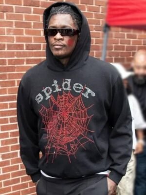 Young Thug Back-to-School Event Spider Hoodie Black