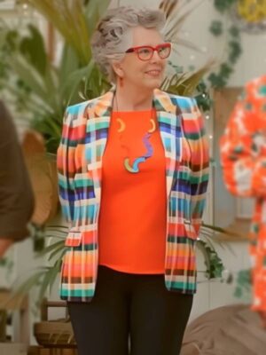 2025 The Great British Bake Off Prue Leith Multicolor Blazer