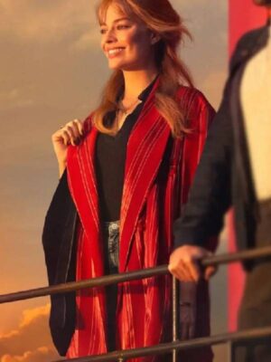 A Big Bold Beautiful Journey Margot Robbie Red Coat