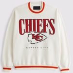 Abercrombie KC Chiefs White Crew Sweatshirt