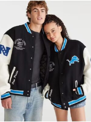 Aeropostale Detroit Lions Varsity Jacket