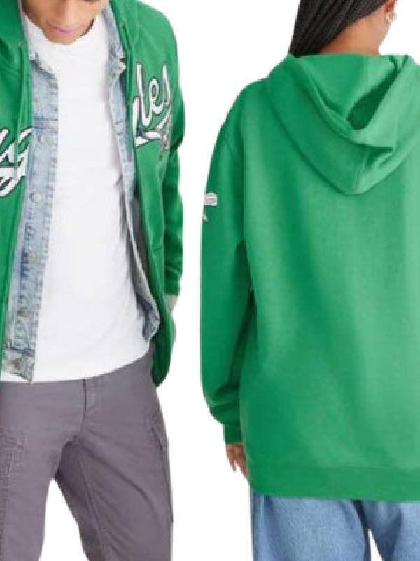 Aeropostale Eagles Script Green Hoodie