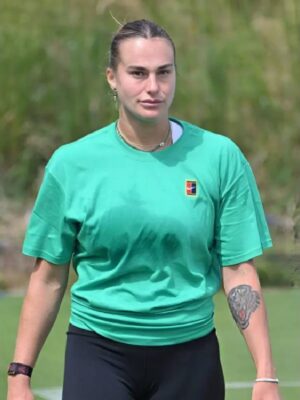 Aryna Sabalenka 2025 Wimbledon Championships Green T-Shirt