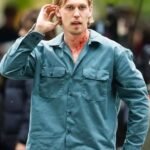 Austin Butler 2025 Caught Stealing Hank Thompson Belmont Metals Blue Jacket