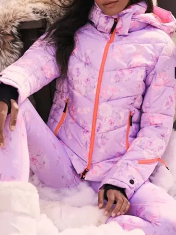 Bogner Fire+Ice X Loveshackfancy Saelly Ski Pink Floral Jacket - Recreate