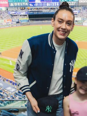 Breanna Stewart Yankees New York or Nowhere Varsity Jacket Blue and White