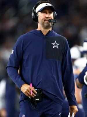 Brian Schottenheimer Dallas Cowboys Blue Half-Zip Jacket