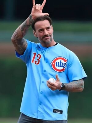 CM PUNK Chicago Cubs Jersey Blue