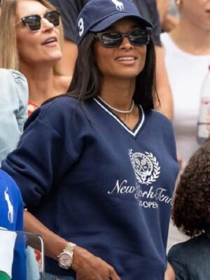 Ciara US Open Tennis Championships 2025 Blue Sweatshirt