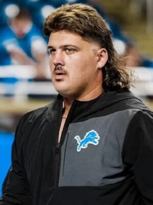 Detroit Lions 2025 Black_Grey Half-Zip Jacket