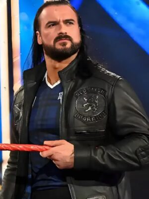 Drew McIntyre Smackdown Leather Jacket Black