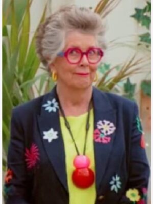 Great British Bake Off Prue Leith Floral Blazer