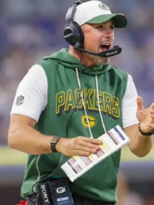 Green Bay Packers Sideline Sleeveless Pullover Vest Hoodie