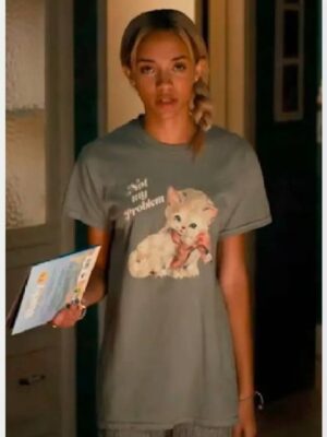 High Potential 2025 Amirah J Not My Problem Cat Tee