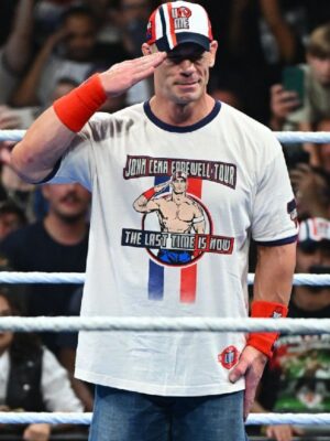 John Cena Farewell Tour 2025 Lyon Printed White Cotton T-Shirt
