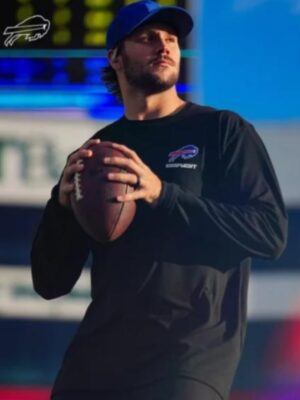 Josh Allen Buffalo Bills Black Long Sleeve T-Shirt