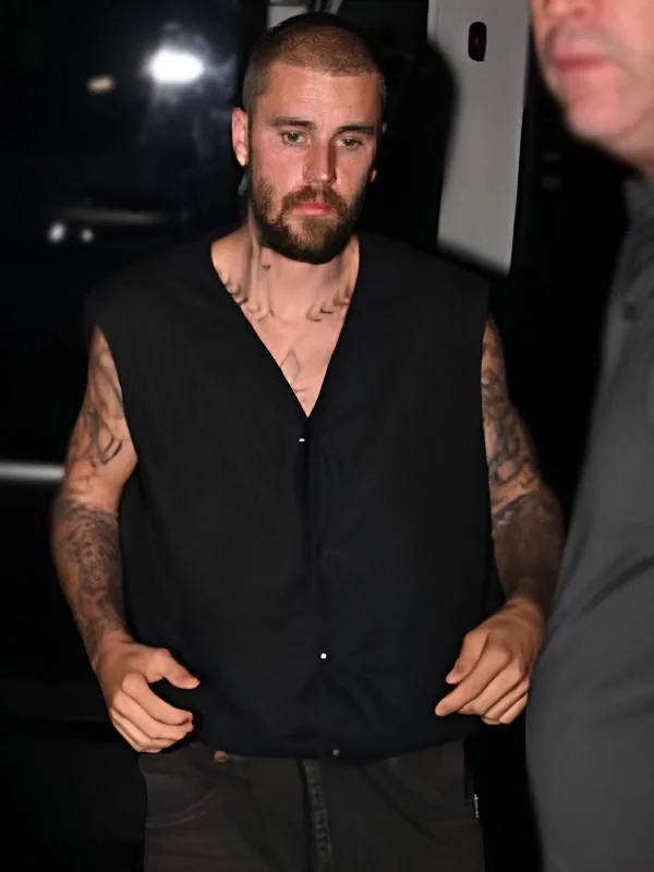 Justin Bieber LA Black Vest