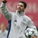 Mikel Arteta Arsenal FC Training Session 2025 Half-Zip Jacket
