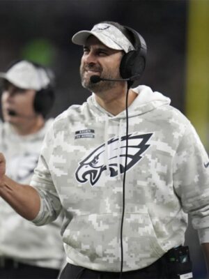 Nick Sirianni Salute to Service Eagles Camo Hoodie