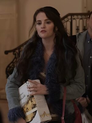 Only Murders in The Building Selena Gomez Grey Suede Jacket