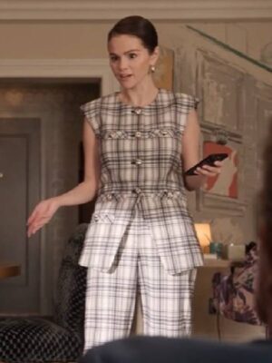 Only Murders in the Building Selena Gomez Plaid Vest