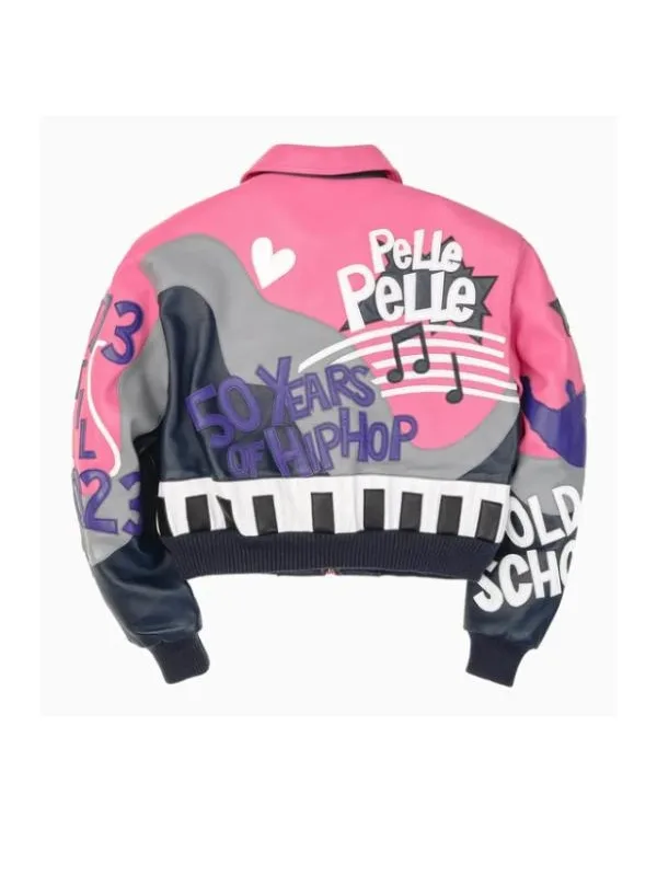 Pelle Pelle 50 Years Of Hip Hop Pink Leather Jacket For Women’s