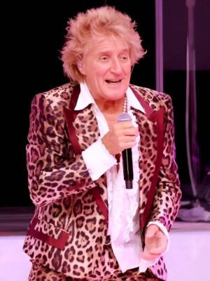 Rod Stewart One Last Time Tour Leopard Print Blazer