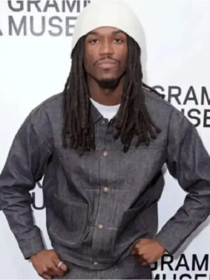 Saba Grammy Museum Black Denim Jacket