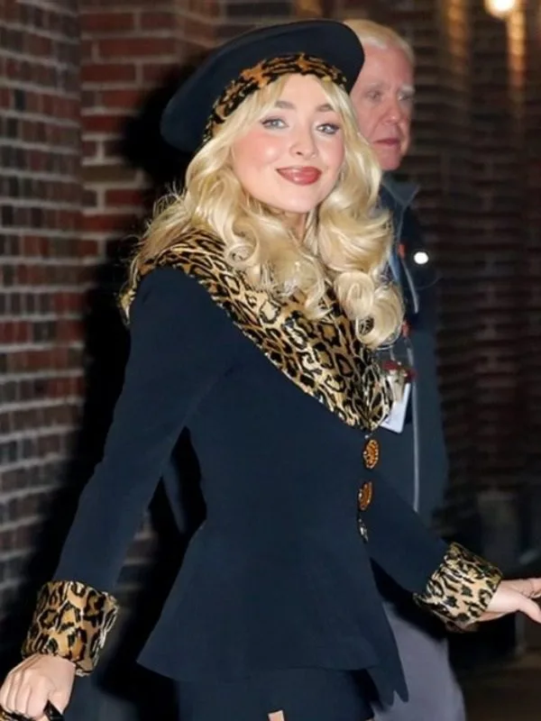 Sabrina Carpenter Leopard Blazer