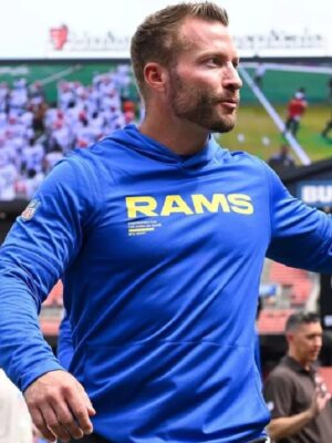 Sean McVay Rams v Cleveland Browns Blue Hoodie