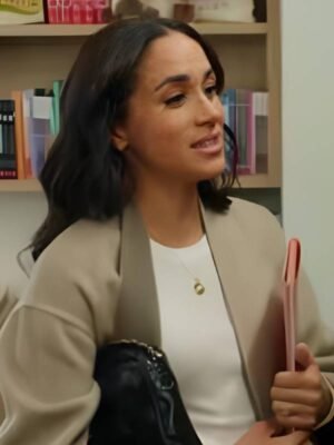 TV-Series With Love Meghan S02 Meghan Markle Beige Belted Wrap Coat