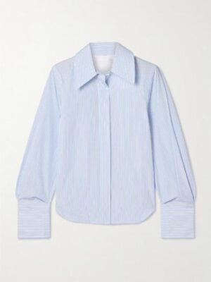 With Love Meghan 2025 Meghan Markle Blue Striped Shirt