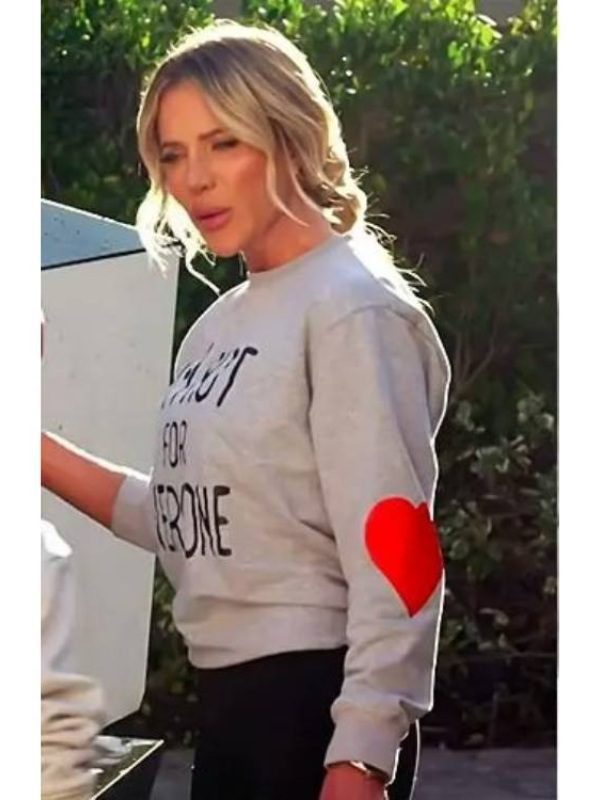 The Real Housewives of Orange County Jennifer Pedranti Heart Print Sweatshirt
